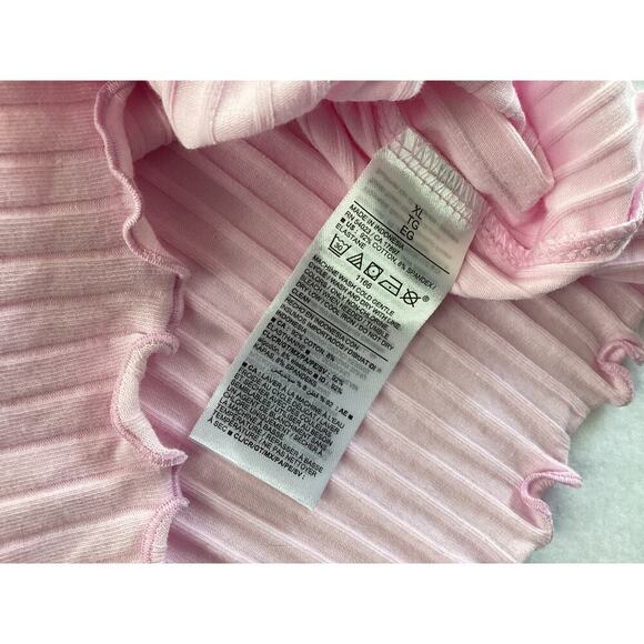Old Navy Petal Pink Ribbed Tank Top *New* sz XL - Picture 3 of 3